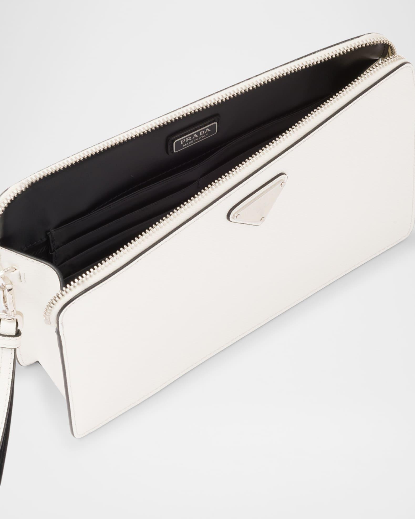 Men's Saffiano Leather Zip Pouch Product Image