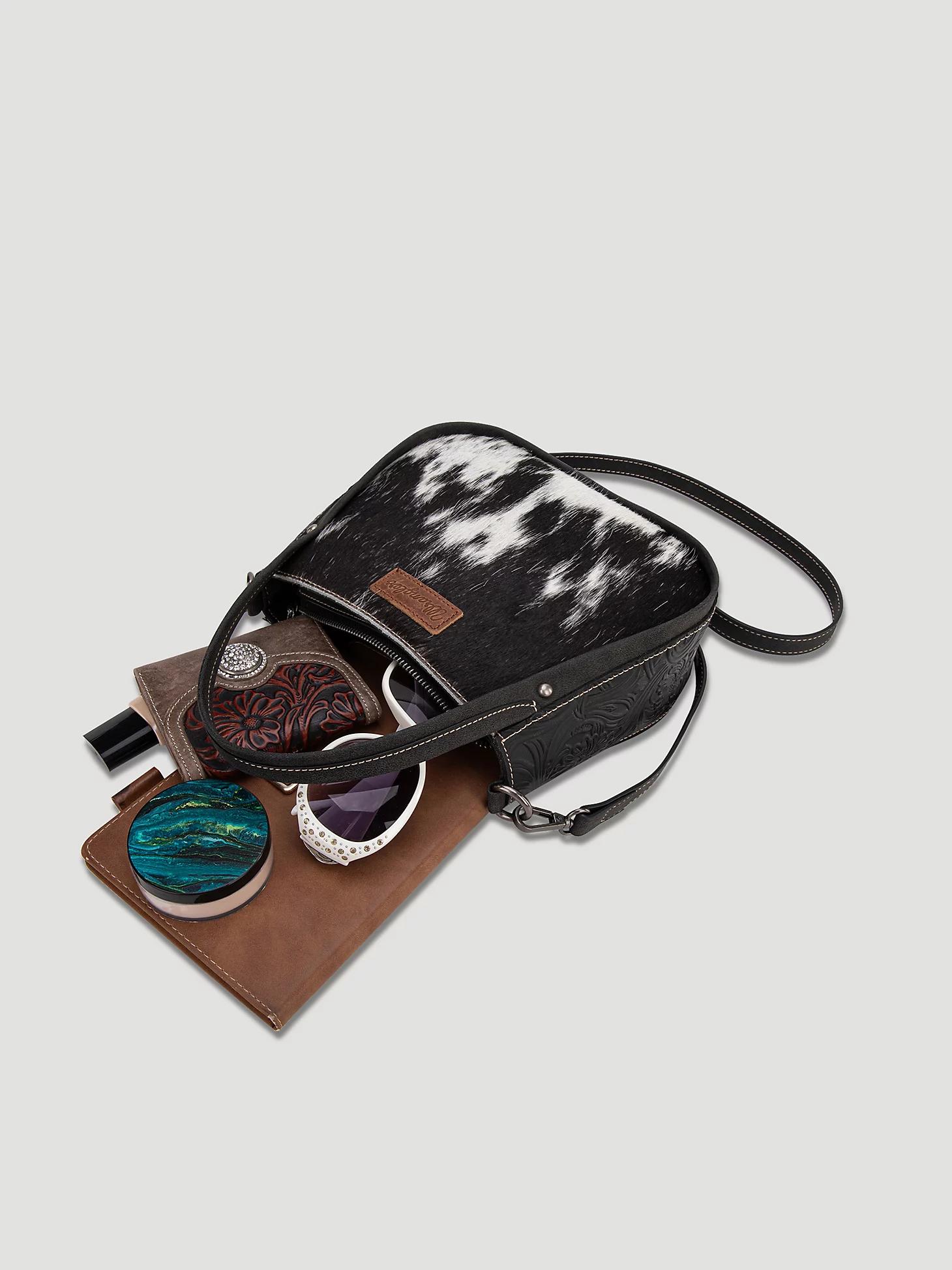 Genuine Hair-On Cowhide Tote Bag | Women's ACCESSORIES | Wrangler® Product Image