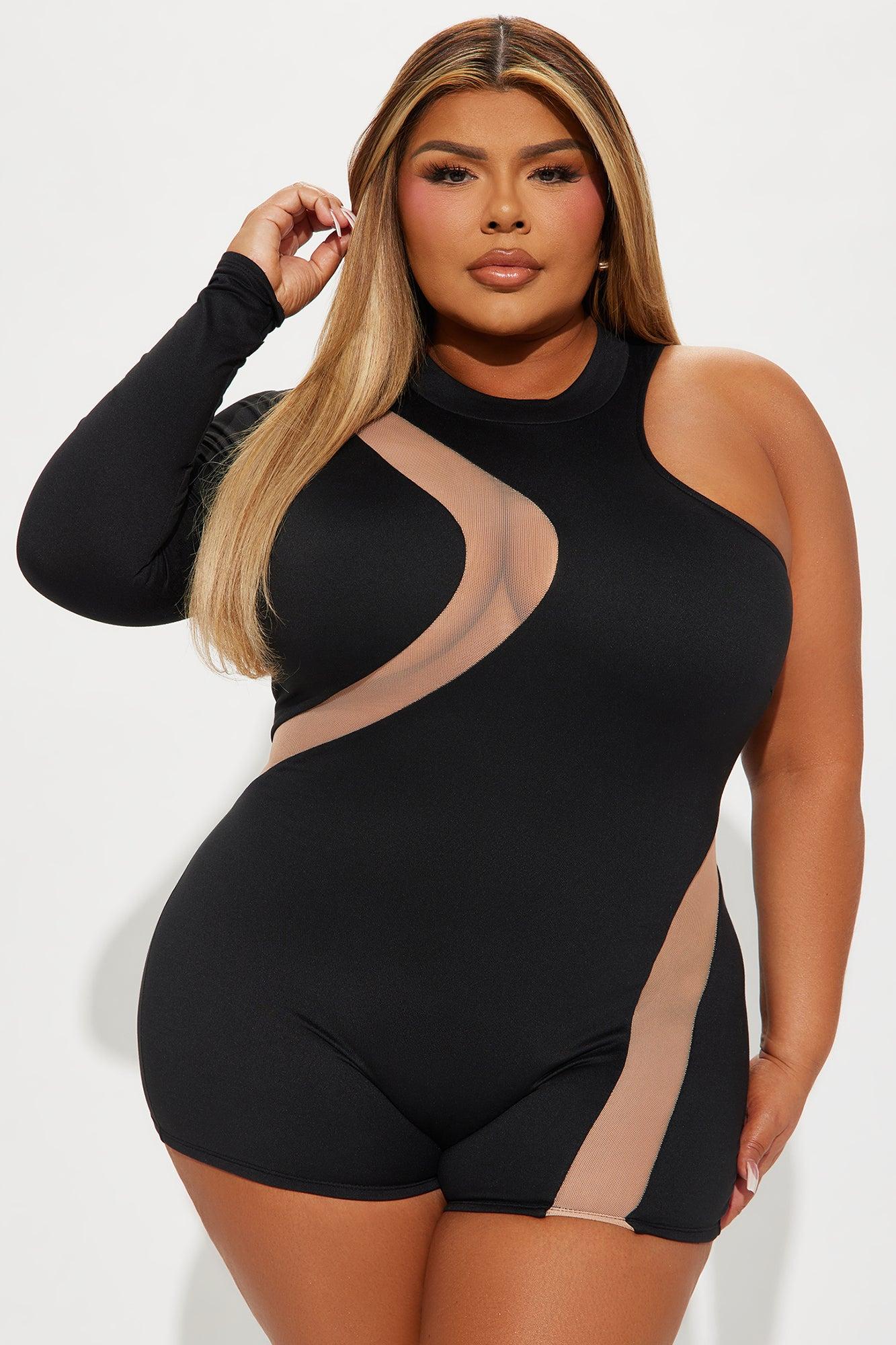 Later Tonight Romper - Black Product Image