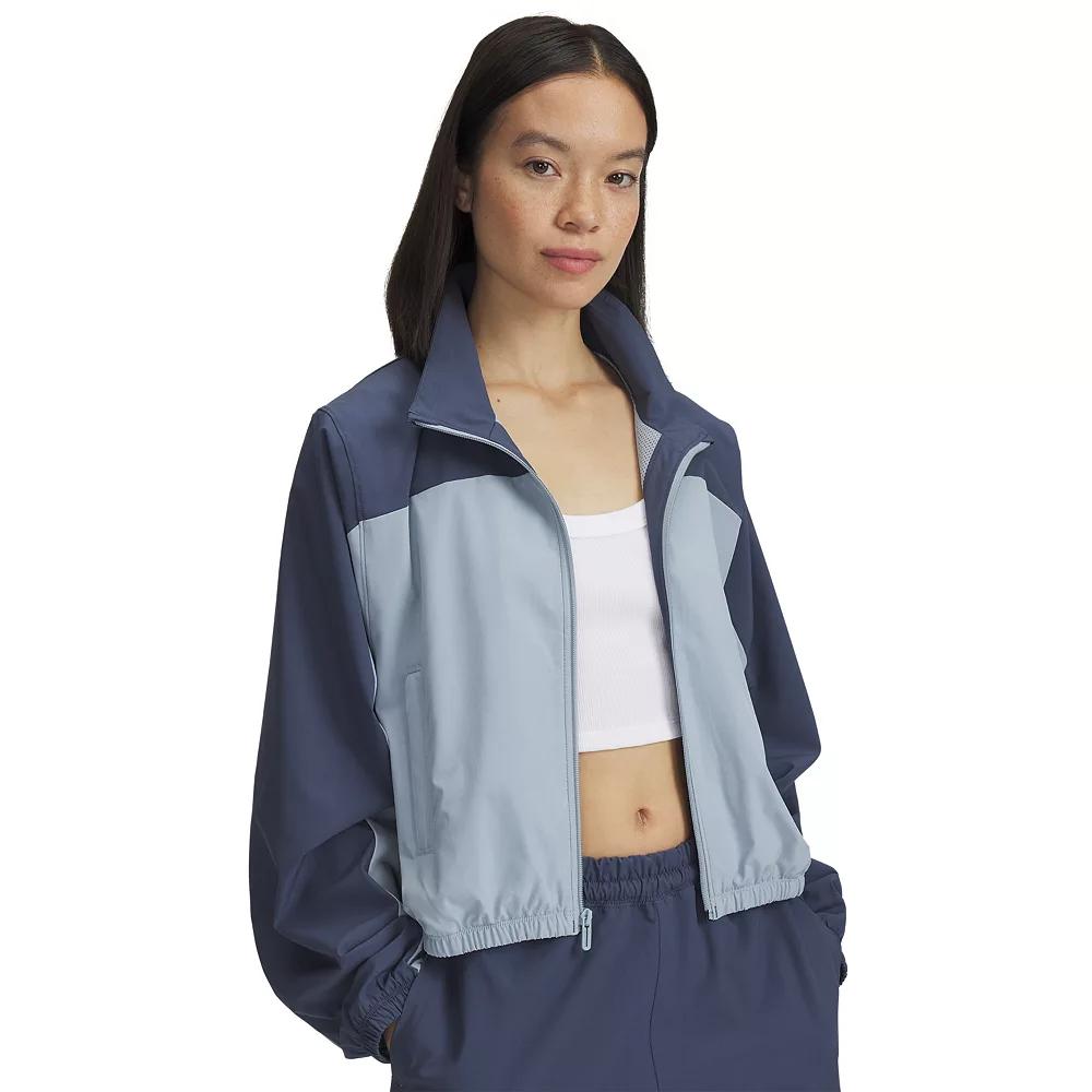 Women's Under Armour Rival Woven Crop Jacket,  Product Image