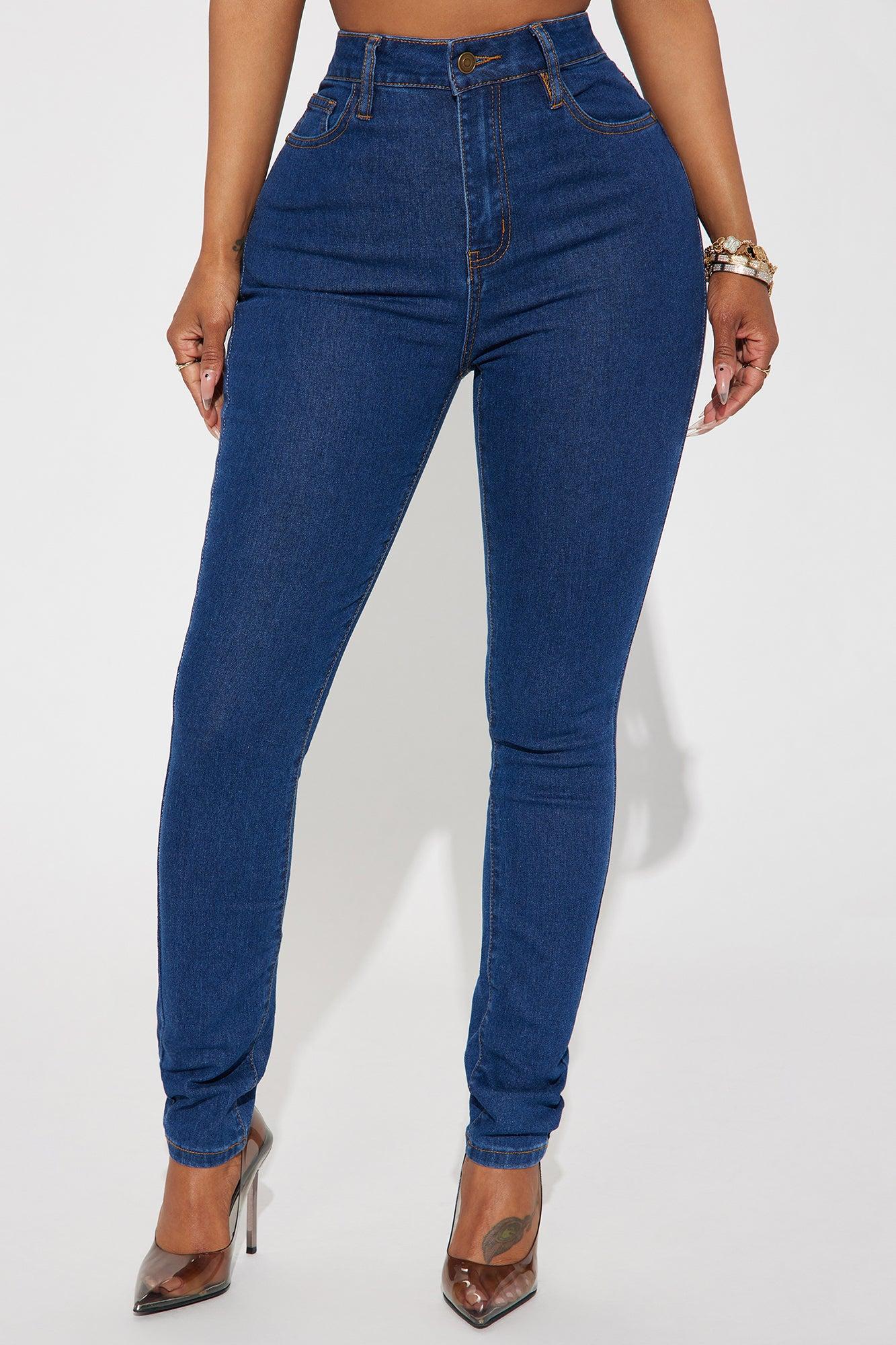 Bethany Basic Stretch Skinny Jeans - Dark Wash Product Image