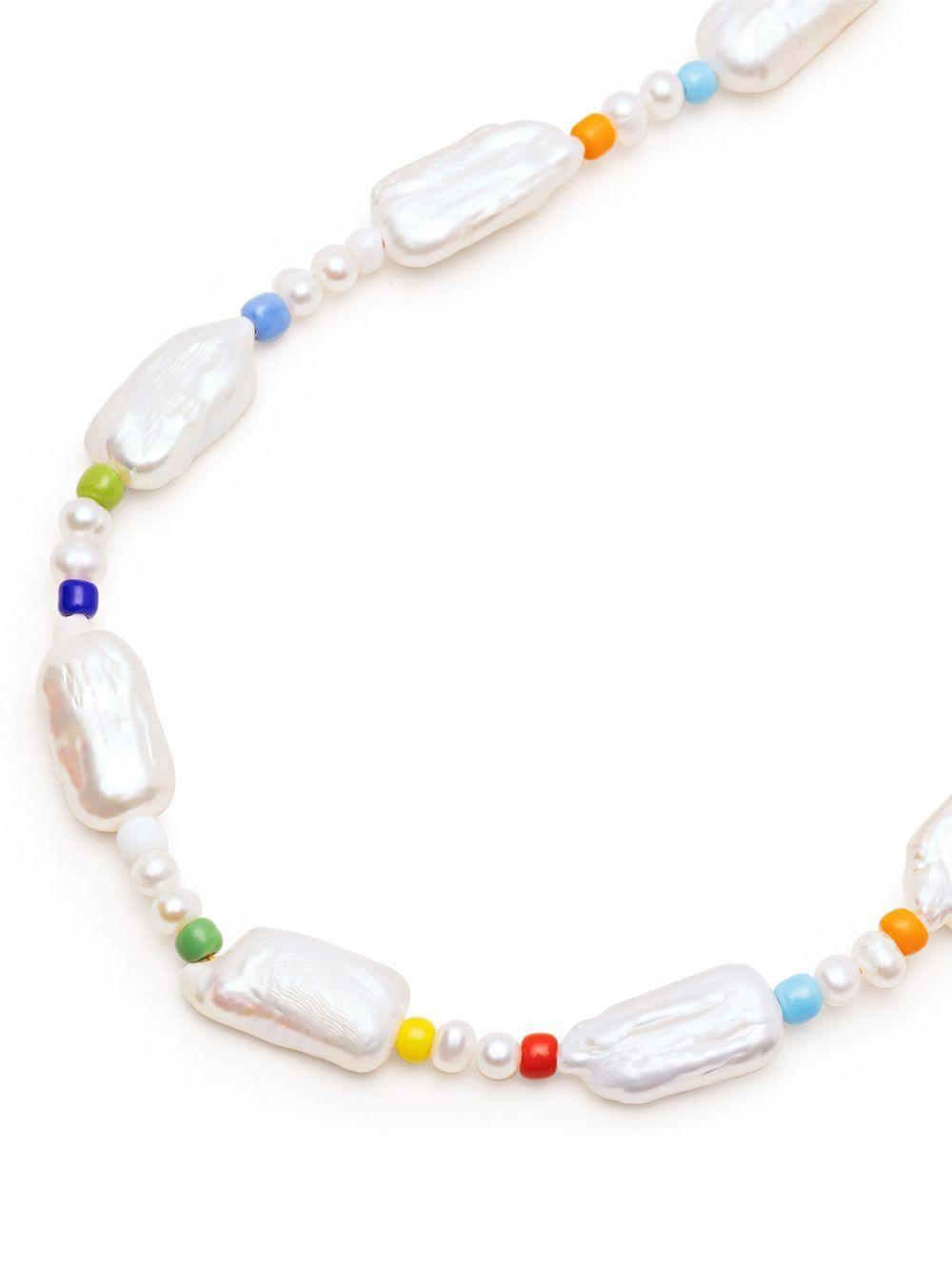 Elongated Pearls choker necklace Product Image