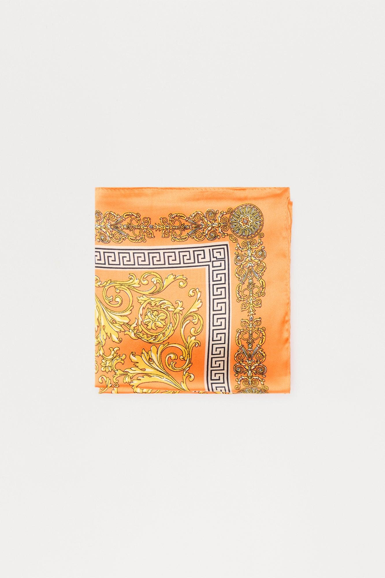 Luxury State Of Mind Head Scarf - Orange Female Product Image