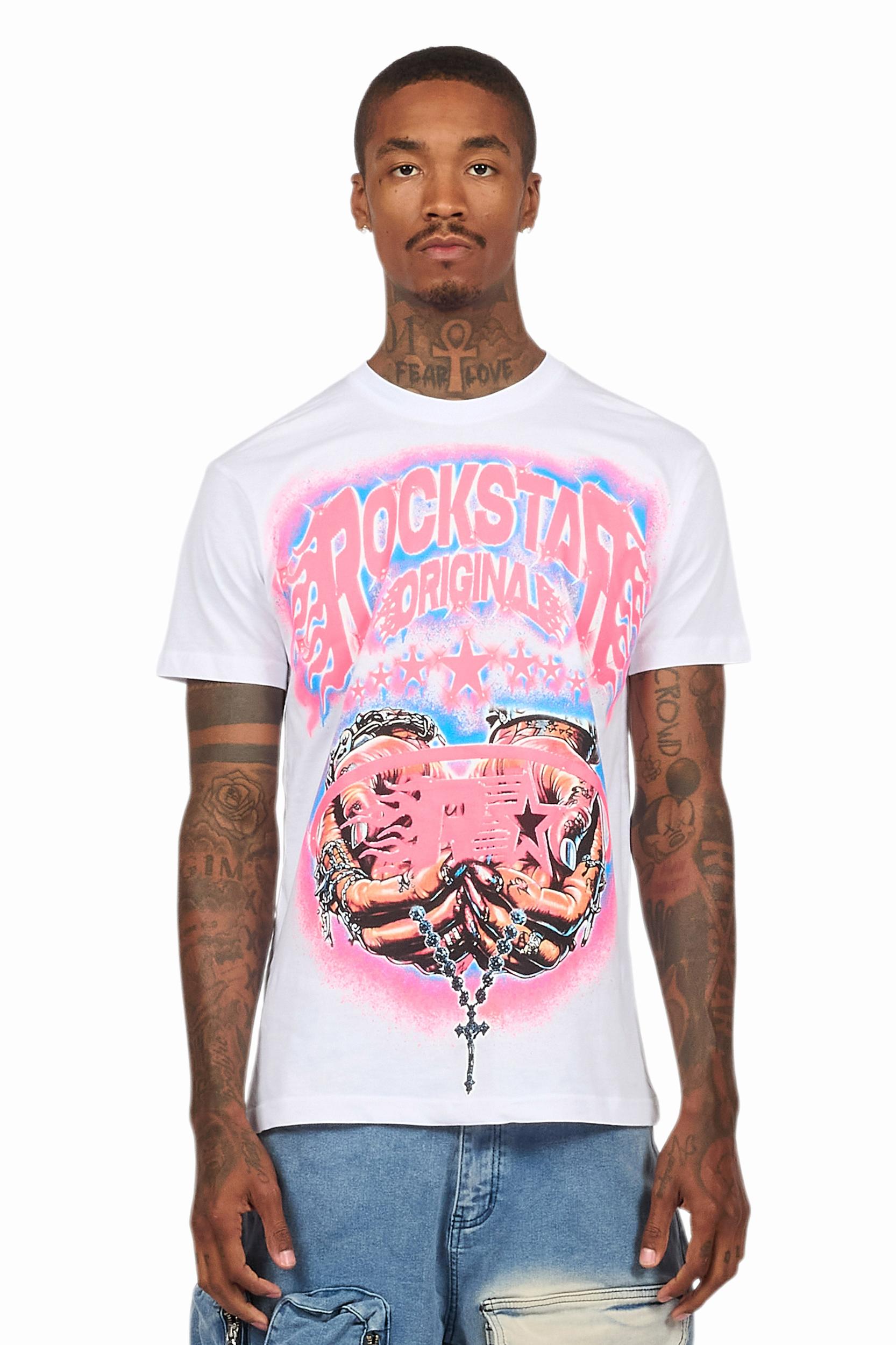 Cairo White Graphic T-Shirt Male Product Image