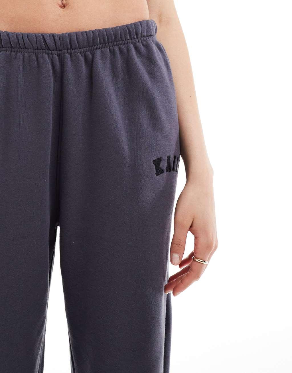 Kaiia Tall cuffed sweatpants in dark gray Product Image