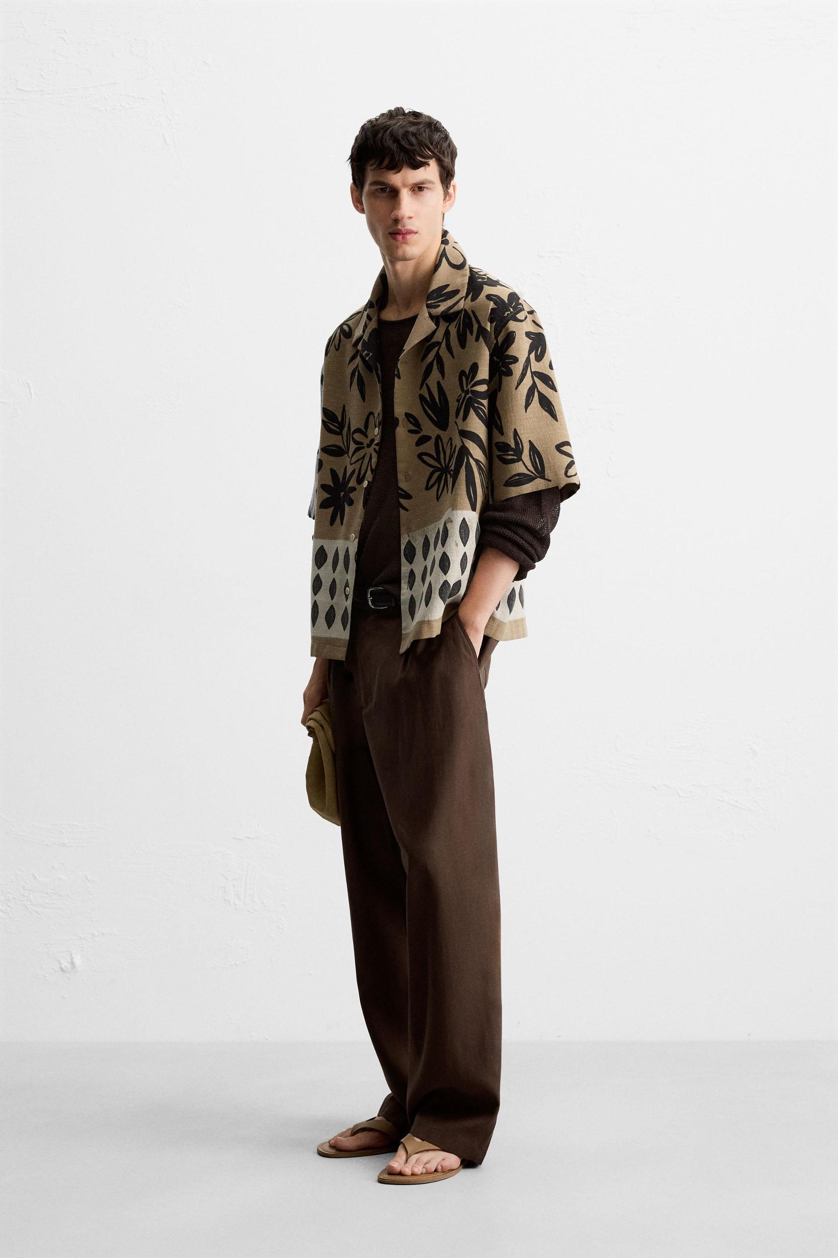 CONTRAST PRINT SHIRT Product Image