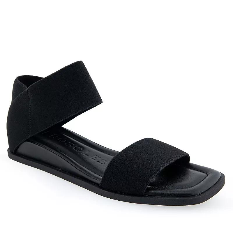 Aerosoles Bente Women's Wedge Sandals, Size: 9, Black Elastic Product Image
