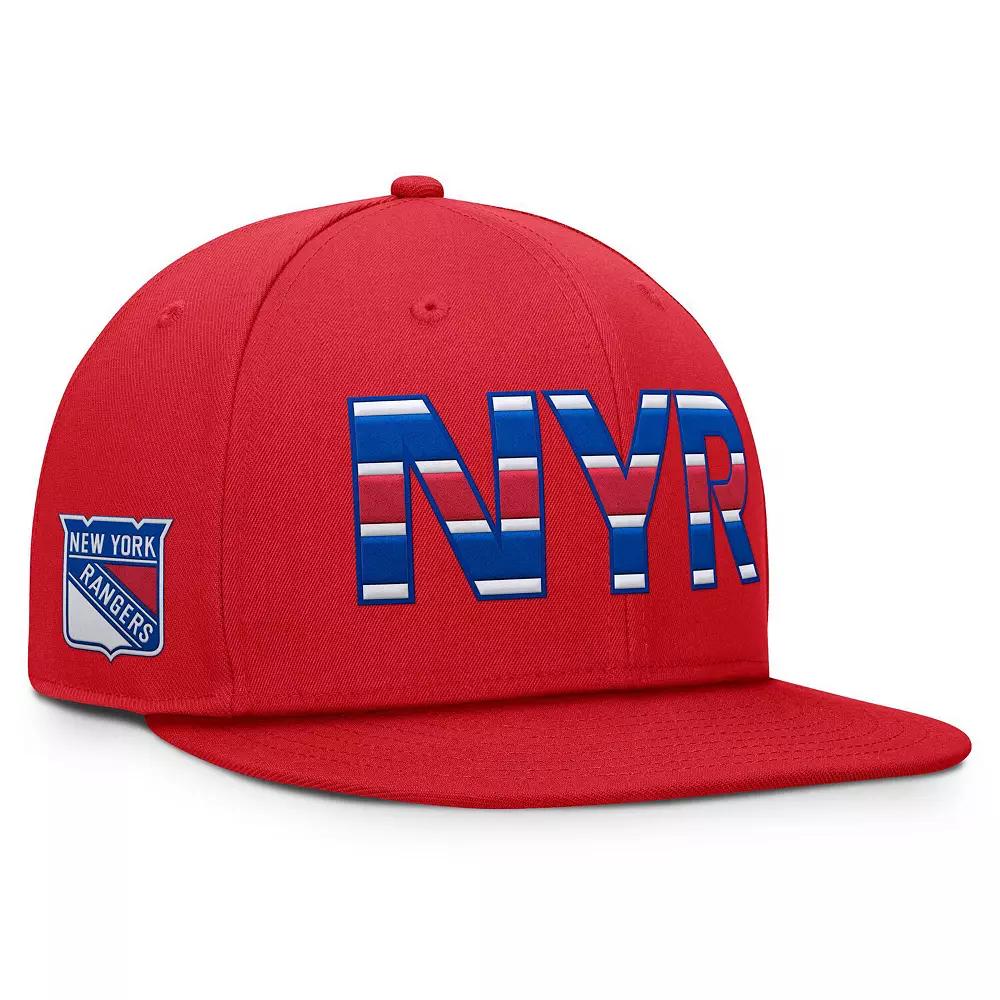 Men's Fanatics Red New York Rangers Authentic Pro Team Rink Snapback Hat, Ran Red Product Image