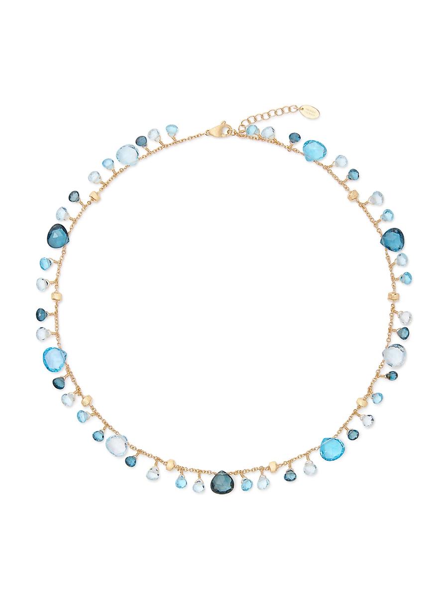 Womens Paradise Topaz 18K Yellow Gold & Mixed Topaz Necklace Product Image