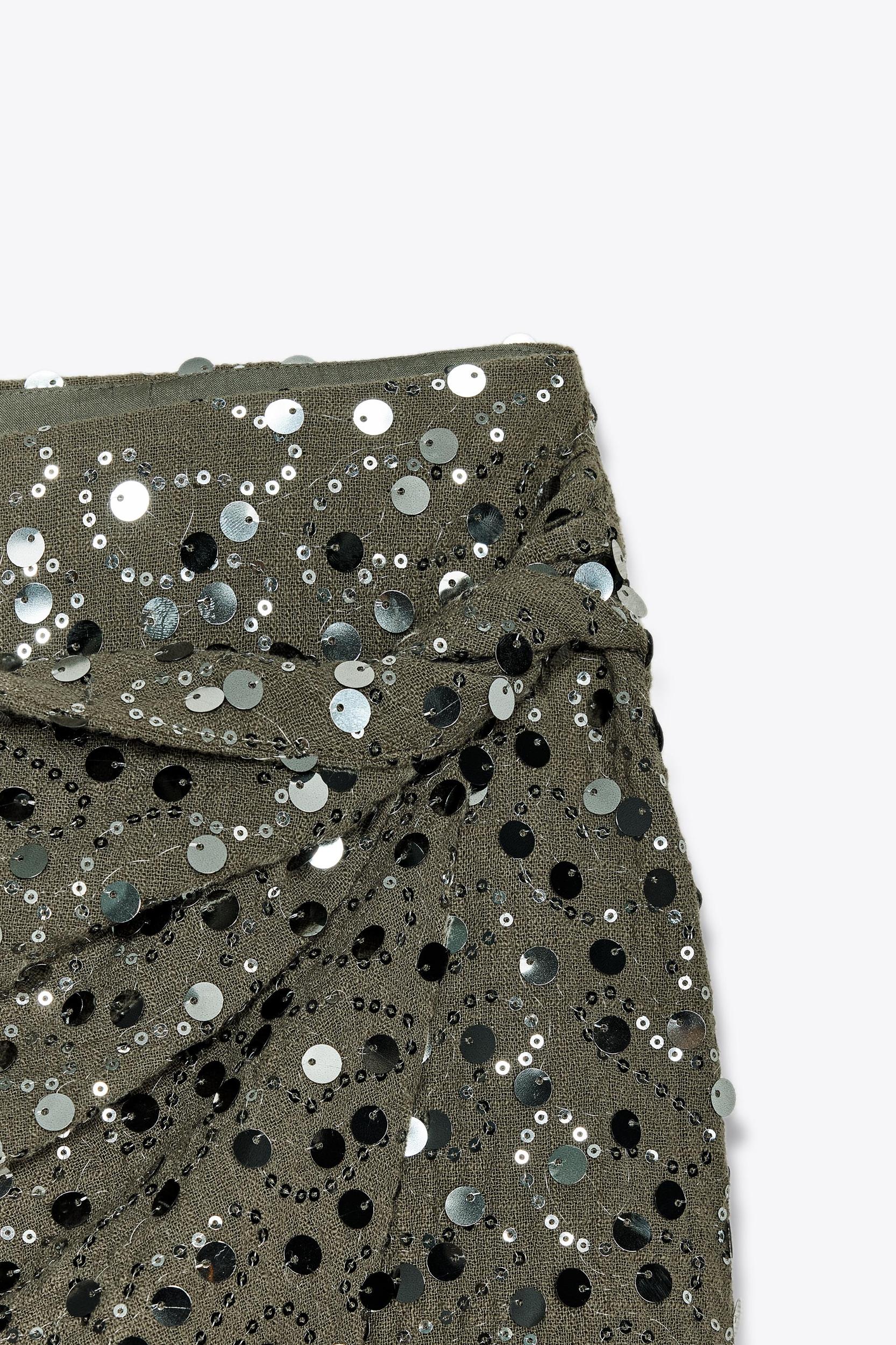 KNOTTED SEQUIN SKORT Product Image