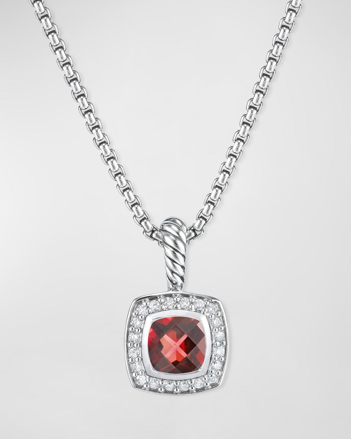 Womens Petite Albion Pendant Necklace in Sterling Silver Product Image