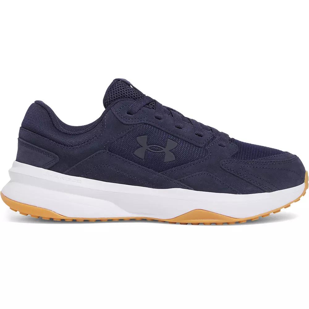 Under Armour Edge Mens Suede Training Shoes Black Navy Product Image