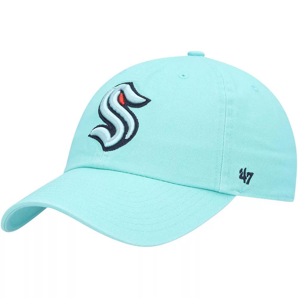 Men's '47 Light Blue Seattle Kraken Logo Clean Up Adjustable Hat, Krk Light Product Image