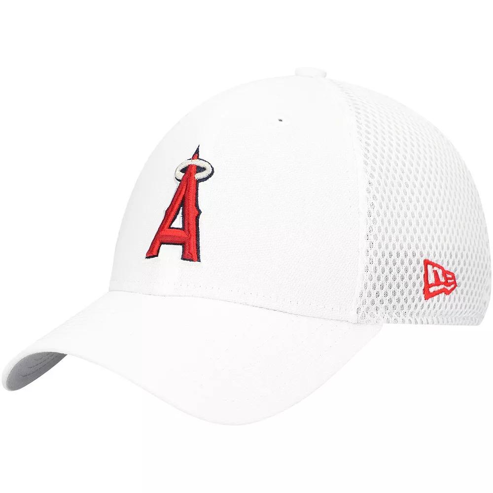Men's New Era White Los Angeles Angels REPREVEÂ Neo 39THIRTY Flex Hat,  Product Image