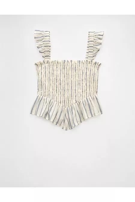 AE Bella Smocked Crop Top Women's Product Image