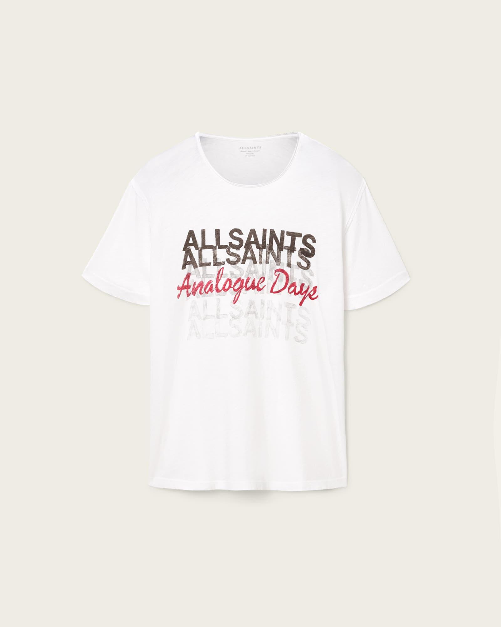 Graphite Graphic T-Shirt Optic White | ALLSAINTS US Product Image