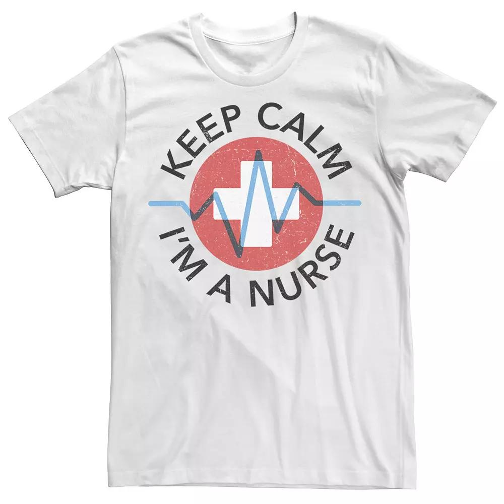 Men's Keep Calm I'm A Nurse Graphic Tee,  Product Image