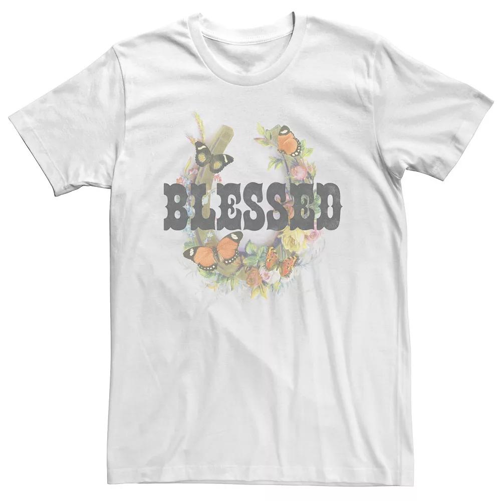 Big & Tall Fifth Sun "Blessed" Horseshoe Butterfly Portrait Tee, Men's,  Product Image