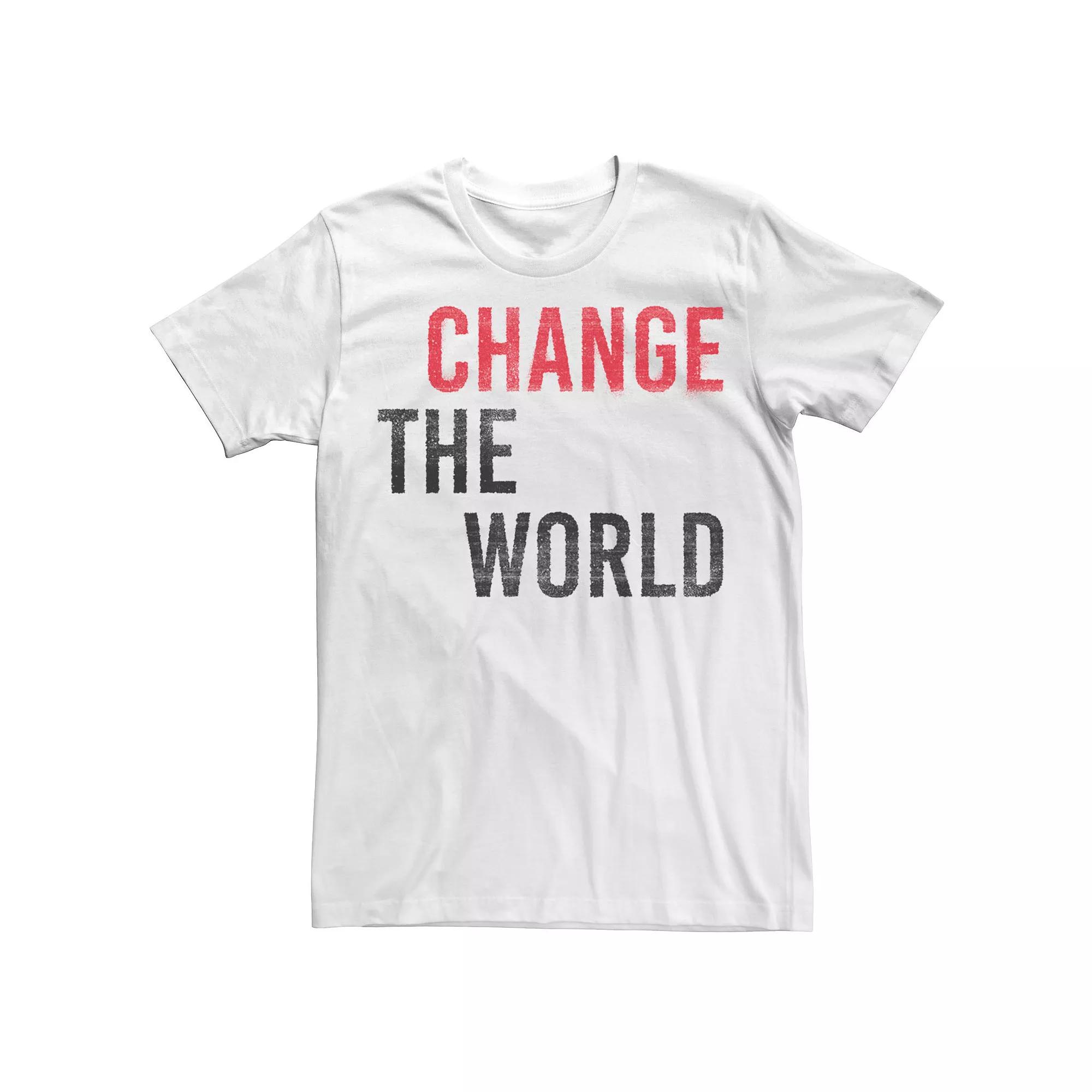 Men's Fifth Sun Change The World Bold Tees,  Product Image