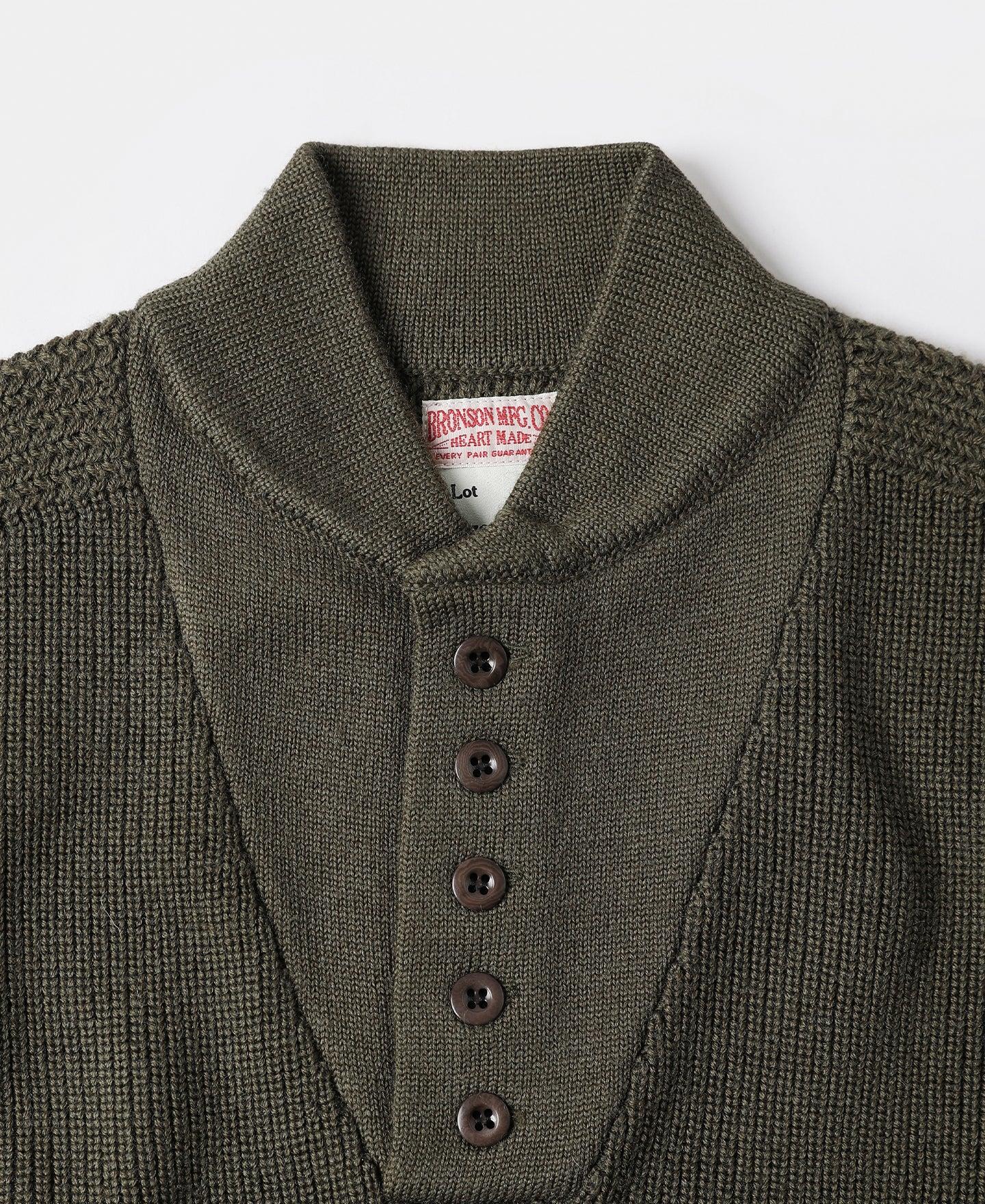 US Army High Neck Wool Sweater - Olive Product Image