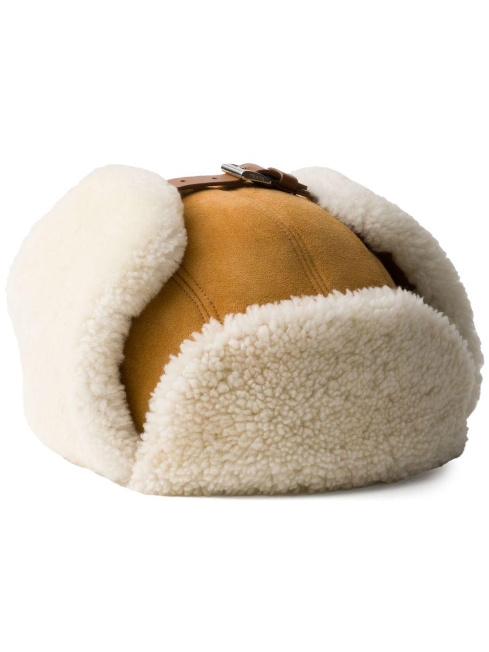 suede shearling trapper hat Product Image