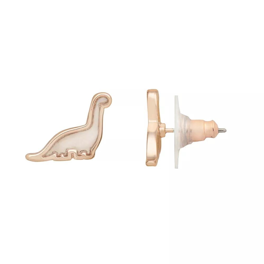 LC Lauren Conrad Dinosaur Stud Earrings, Women's, None Product Image
