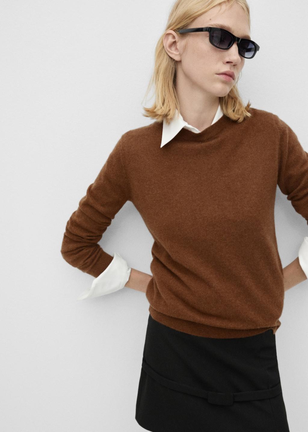 100% cashmere sweater - Women | MANGO USA Product Image