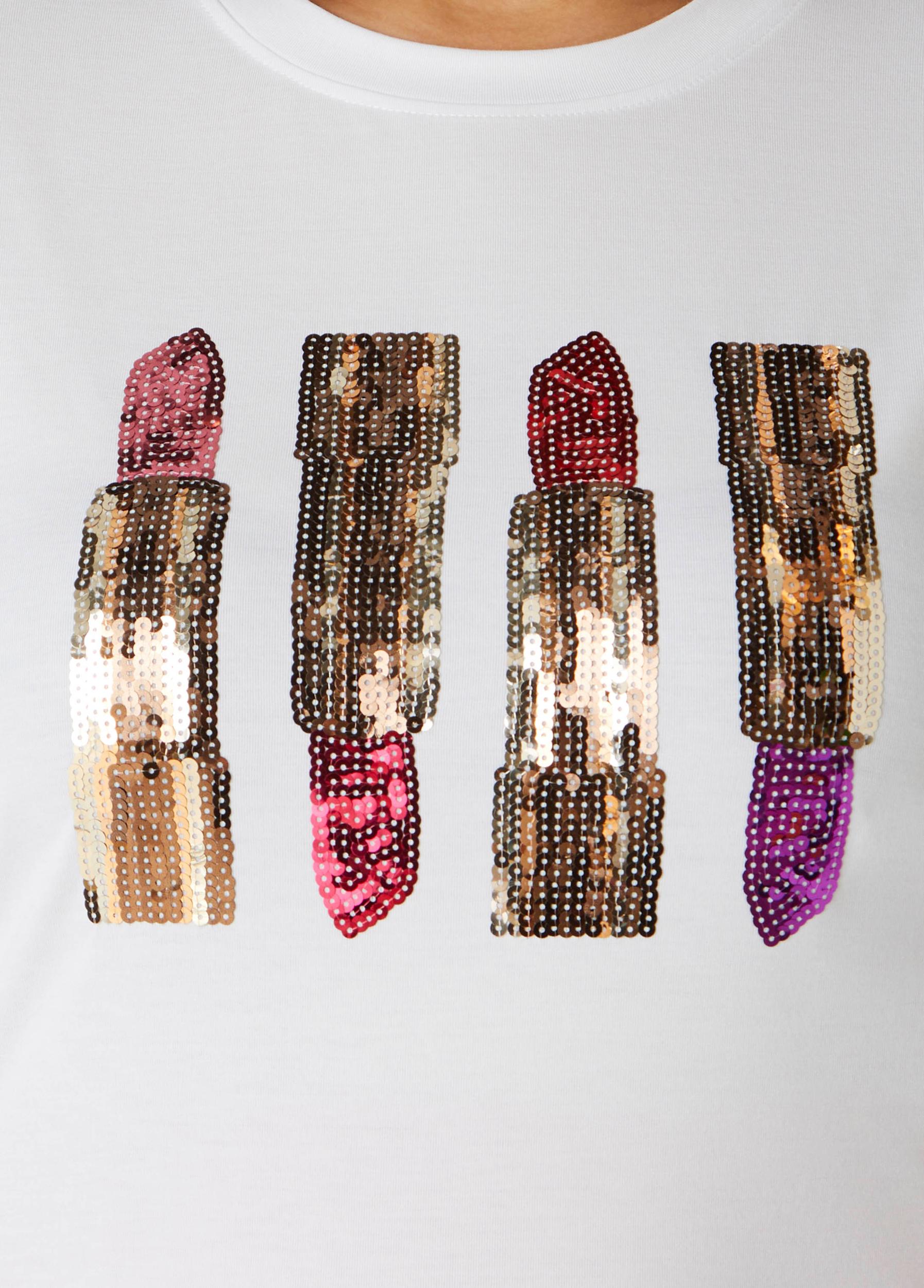 Lipstick Sequined Tee Product Image
