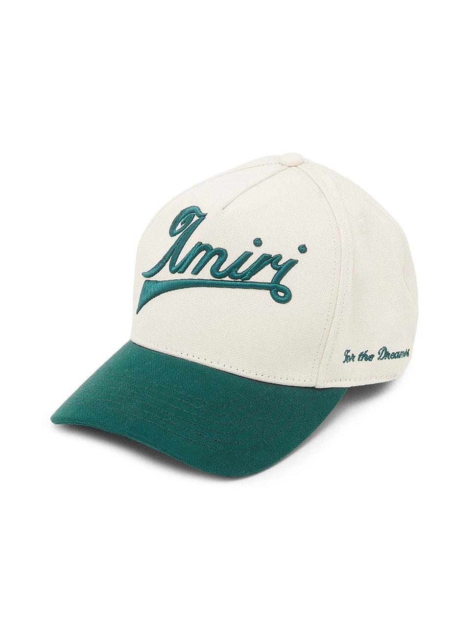 Mens Two-Tone Canvas Logo Baseball Cap Product Image