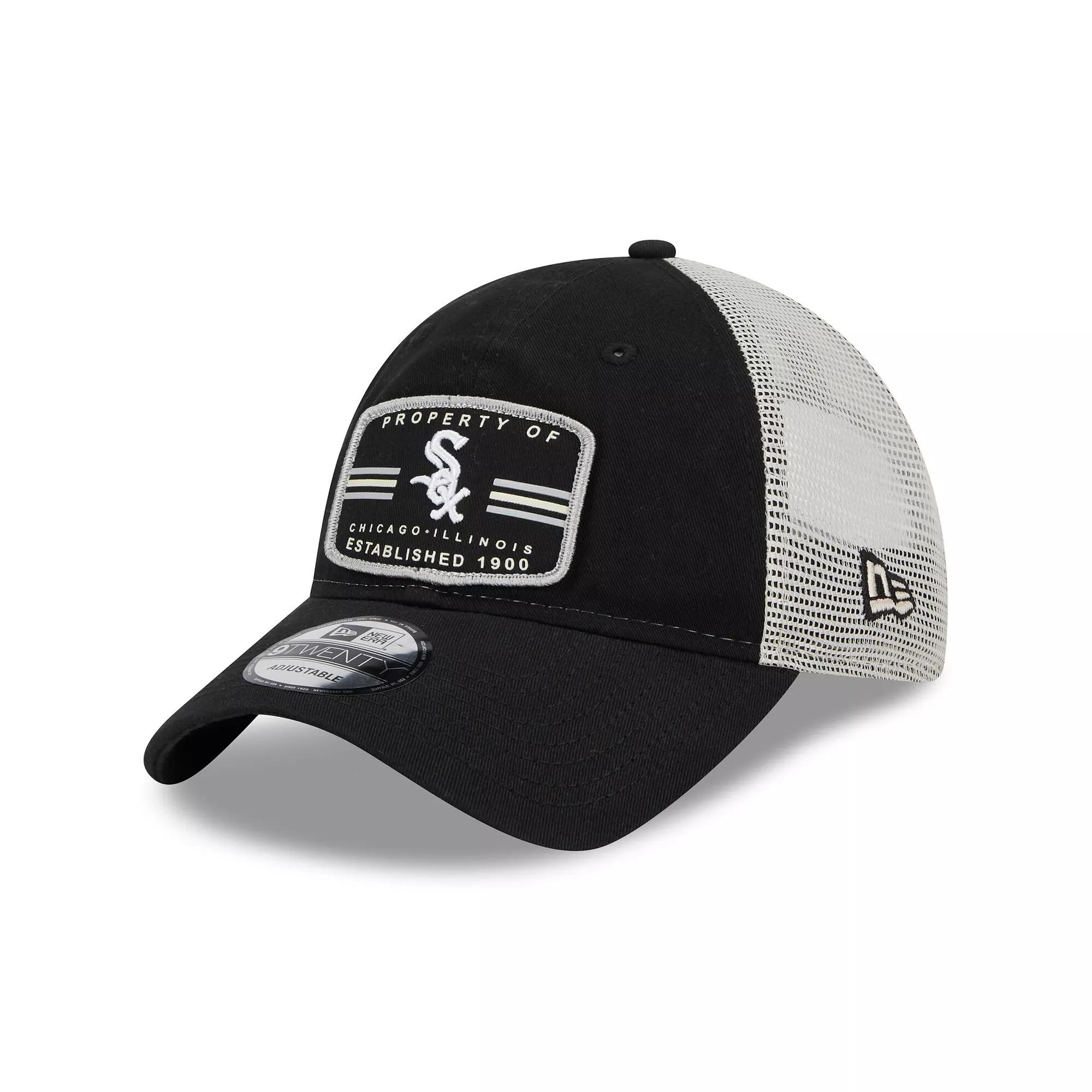 Men's New Era Black Chicago White Sox Property Trucker 9TWENTY Snapback Hat Product Image