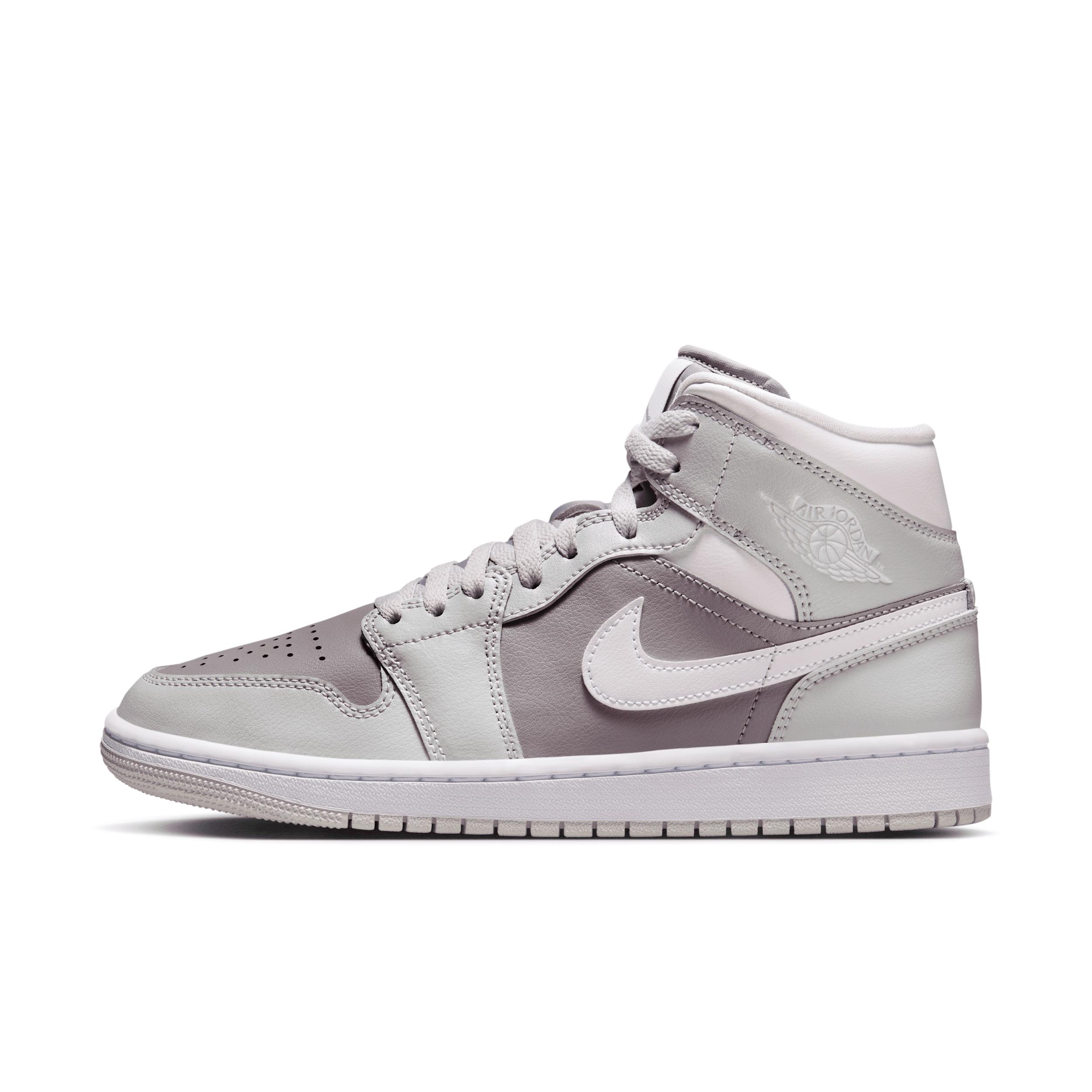 Jordan Womens Jordan AJ 1 Mid - Womens Basketball Shoes Sail/Pink Product Image