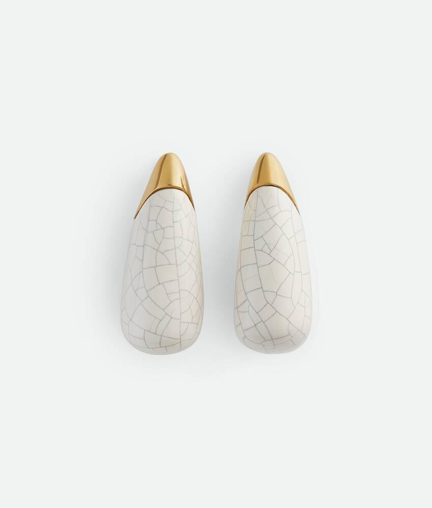 Women's Large Fin Earrings in Chalk Product Image