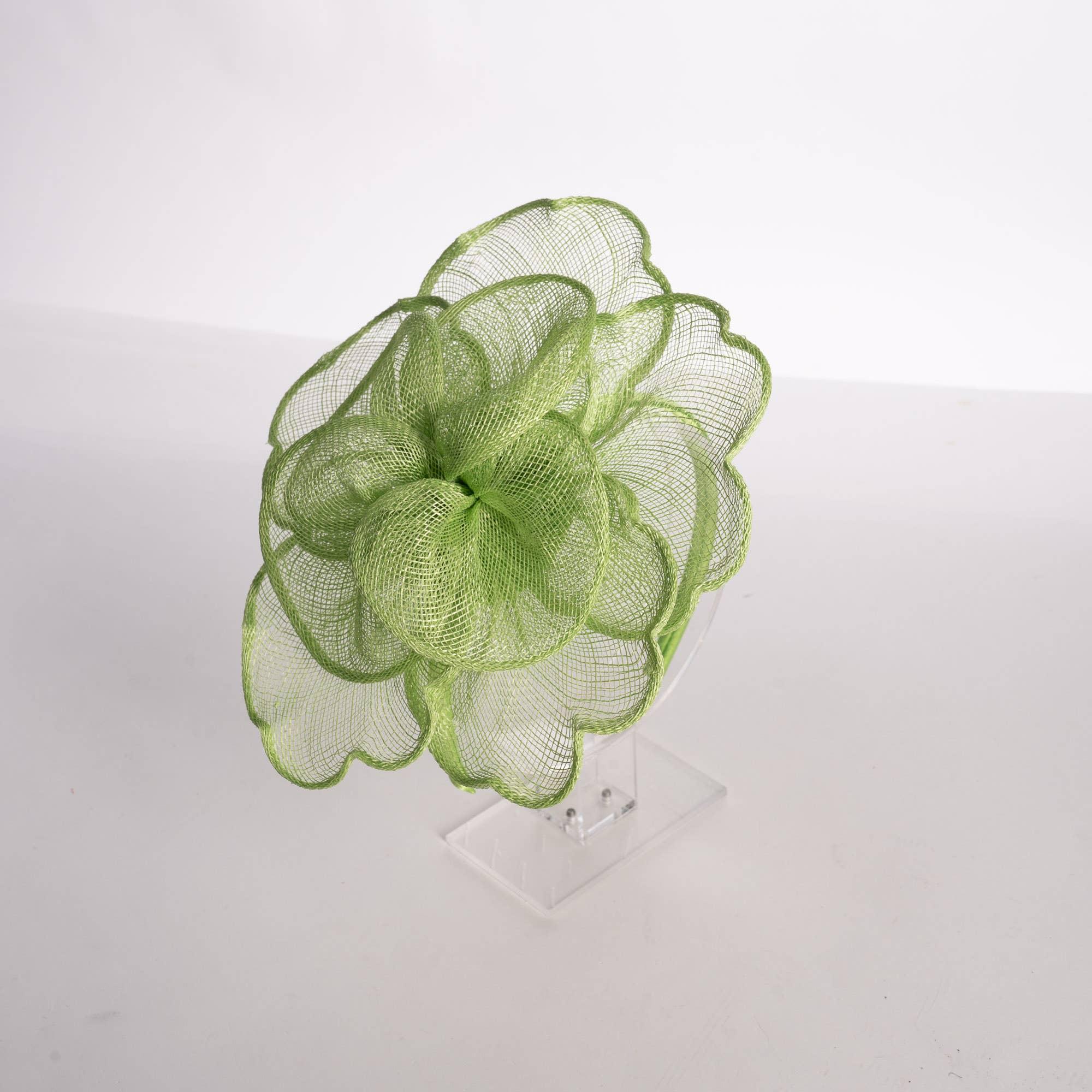 Sinamay Peony Pedal Narrow Headband Fascinator Product Image