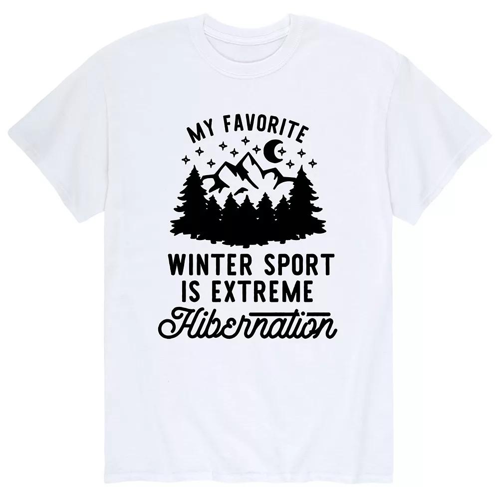 Men's Fav Sport Winter Hibernation Tee,  Product Image