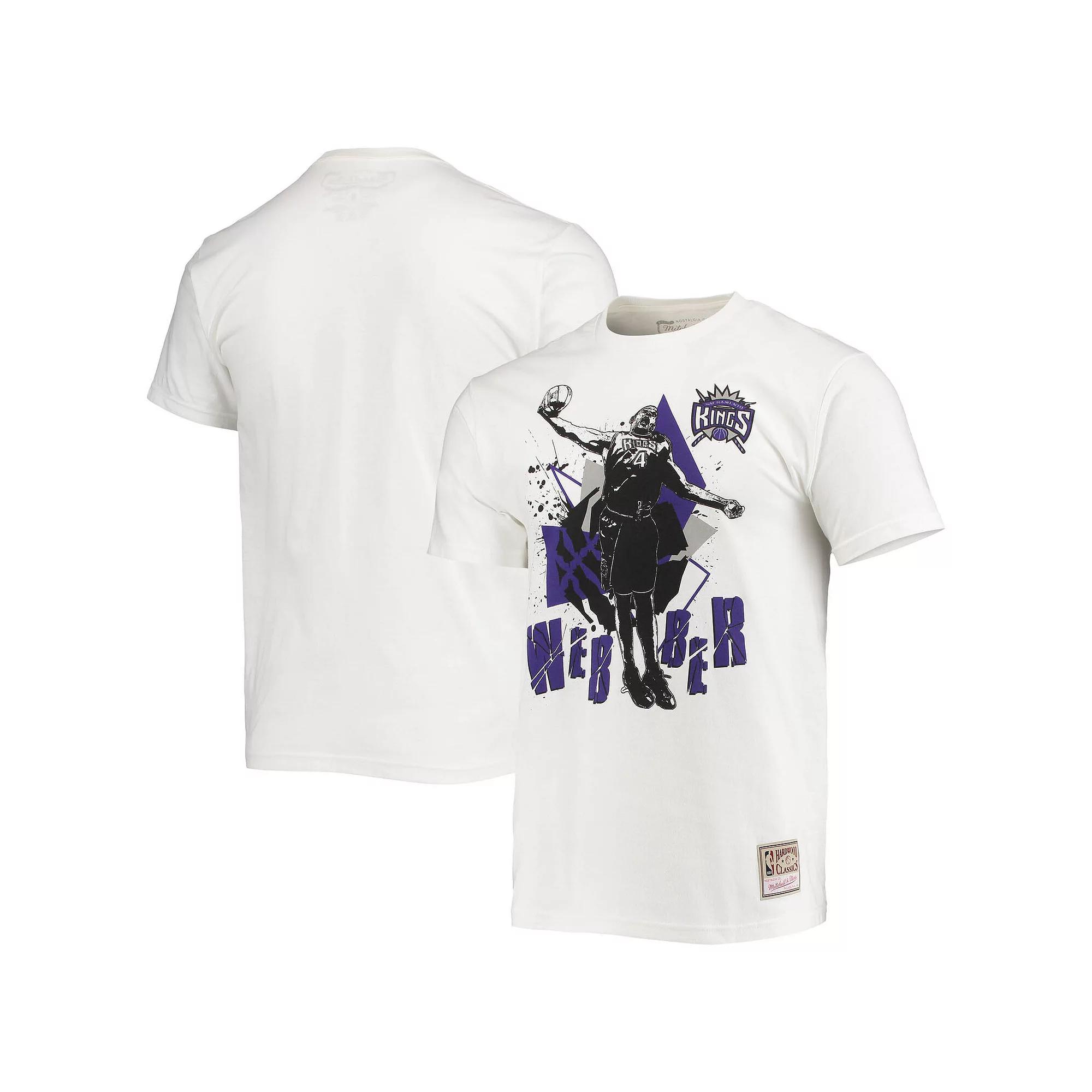 Men's Mitchell & Ness Chris Webber White Sacramento Kings Suite Sensations Player T-Shirt, Size: Small, Kng White Product Image