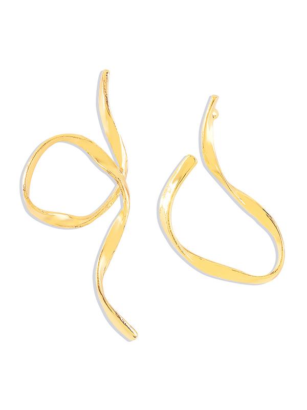 Normcore Geometric Solid Color Drop Earrings Product Image