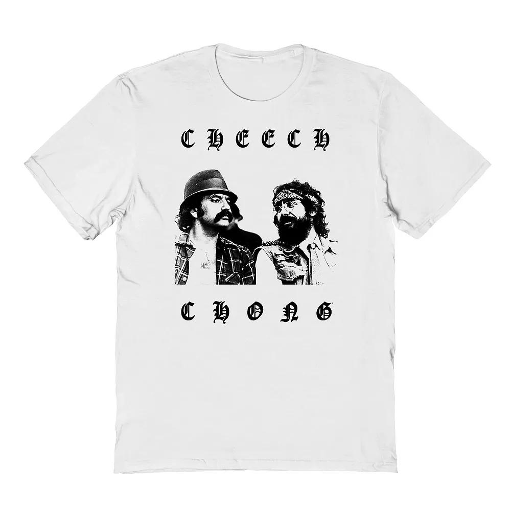 Men's Cheech & Chong Old English Graphic Tee, Size: Small, White Product Image