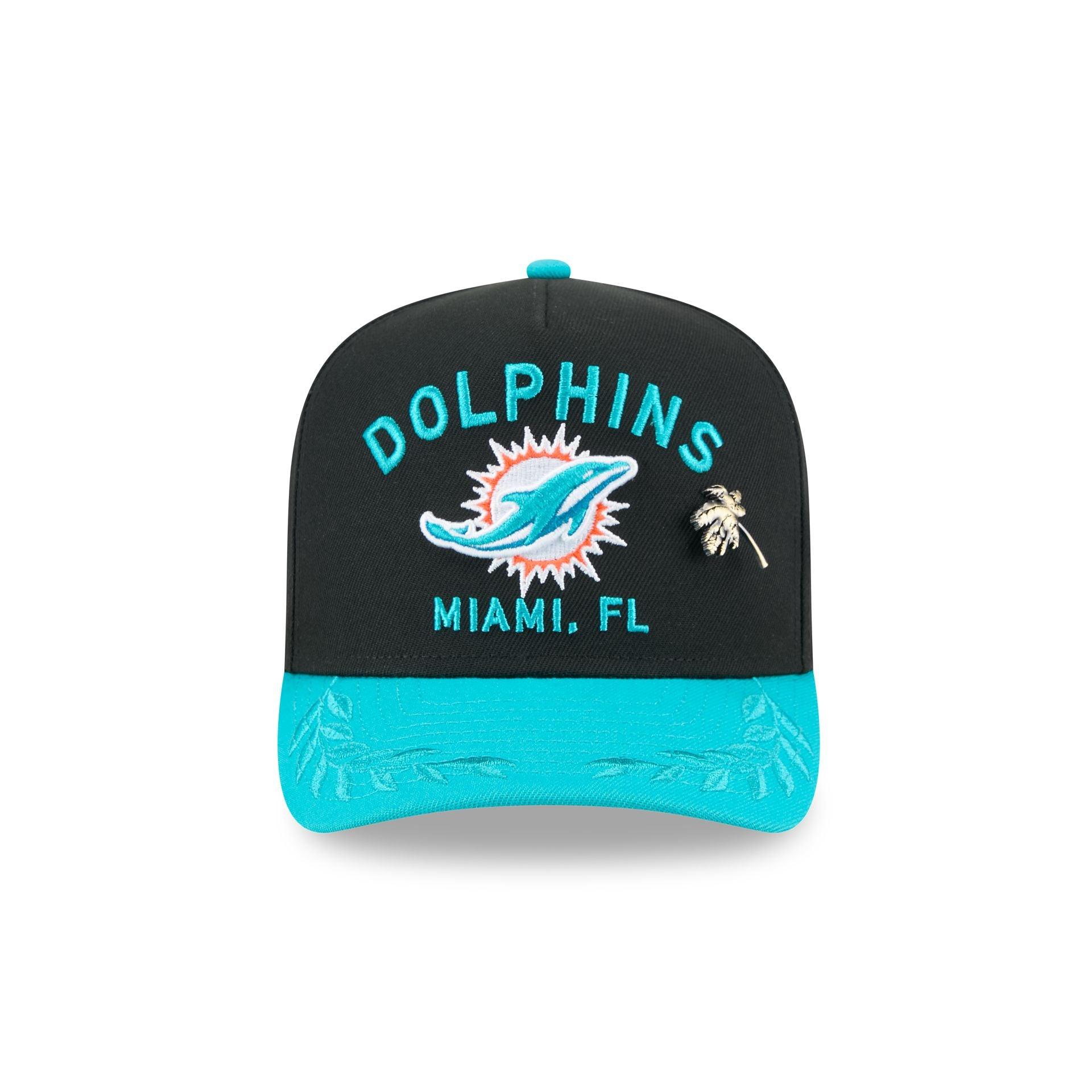 Miami Dolphins 2025 Draft Black 59FIFTY A-Frame Fitted Hat Male Product Image