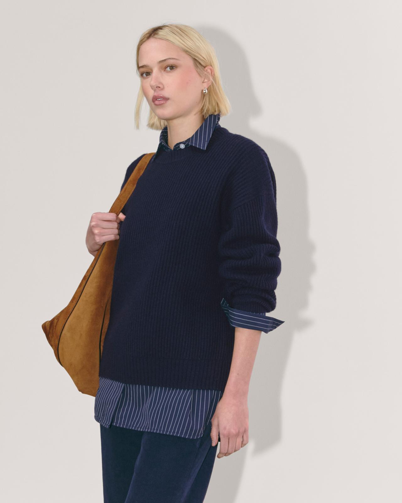 Womens Cocoon Crew in Wool Cashmere Sweater by Everlane Product Image
