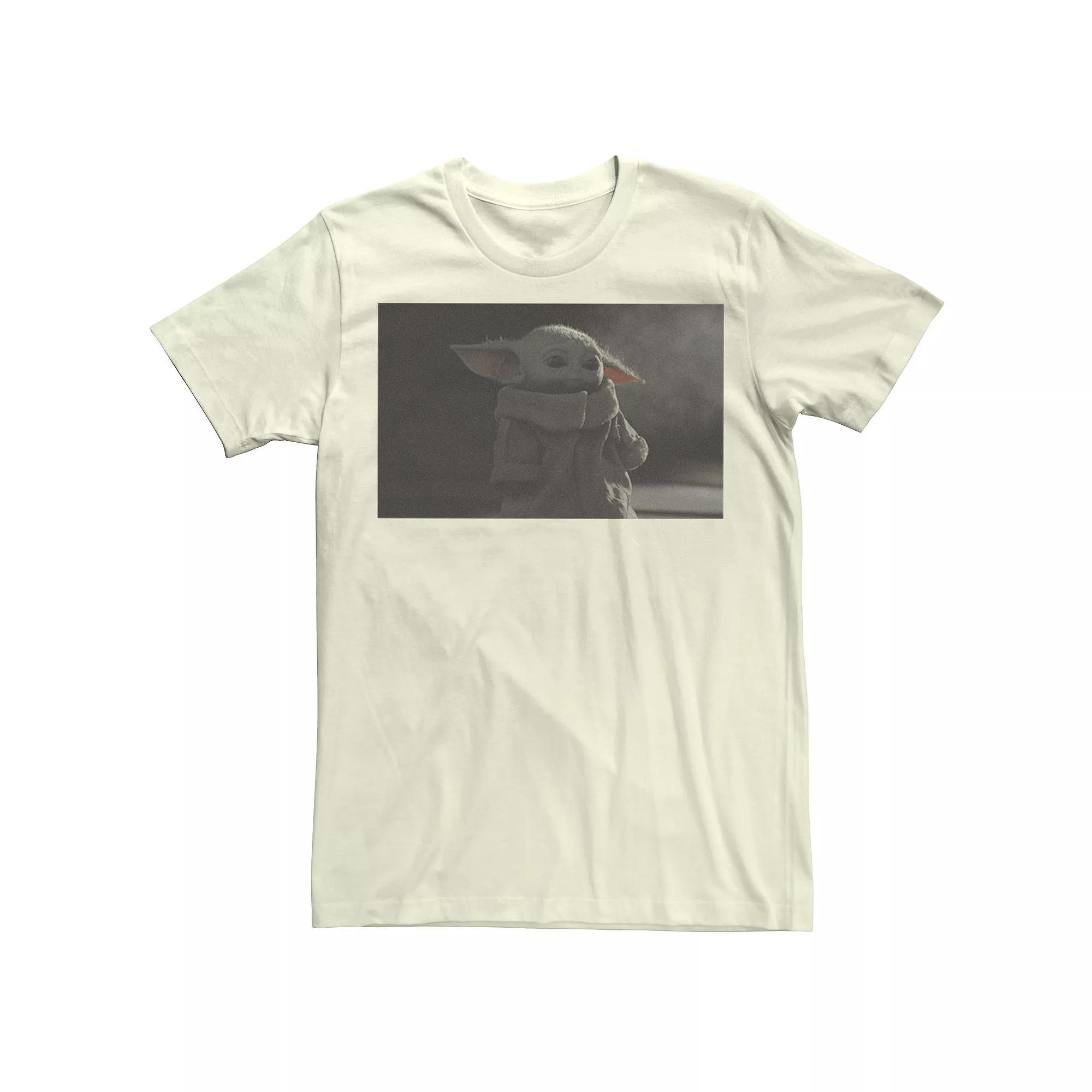 Men's Star Wars The Mandalorian The Child Sad Portrait Tee,  Product Image