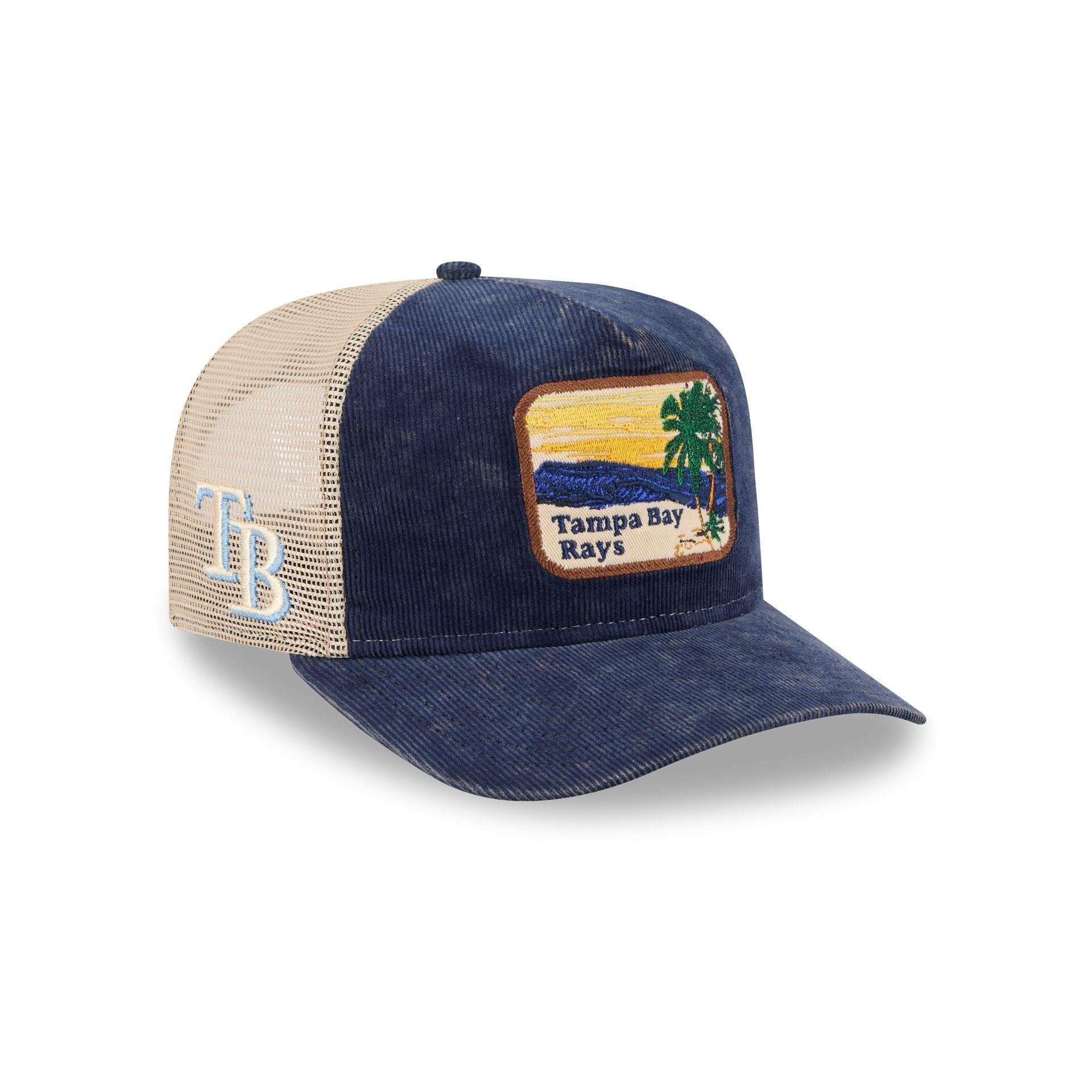 Tampa Bay Rays Vintage Landscape 9FIFTY A-Frame Trucker Hat Male Product Image