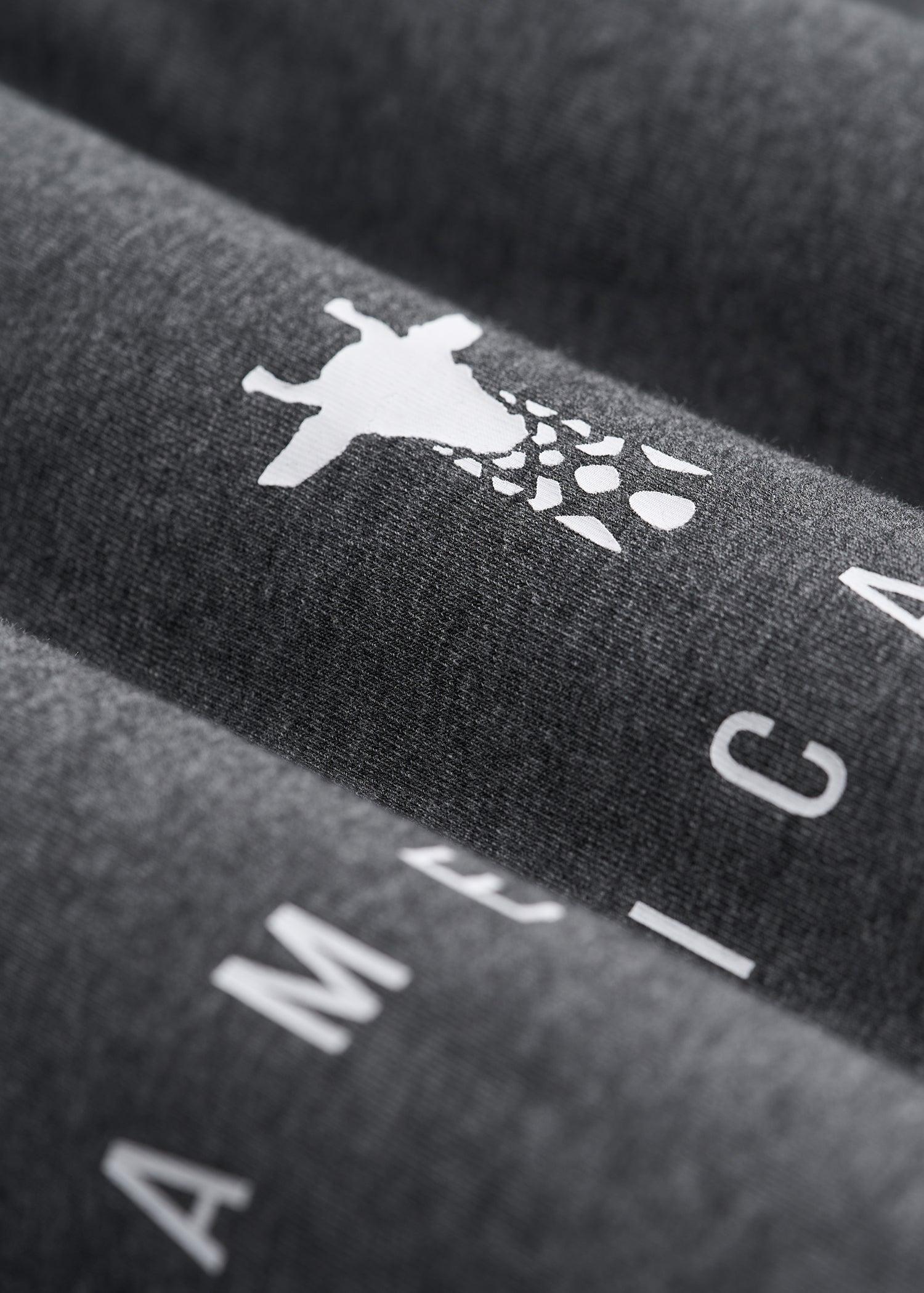 Regular Corporate Logo Tee for Men in Charcoal Mix Male Product Image