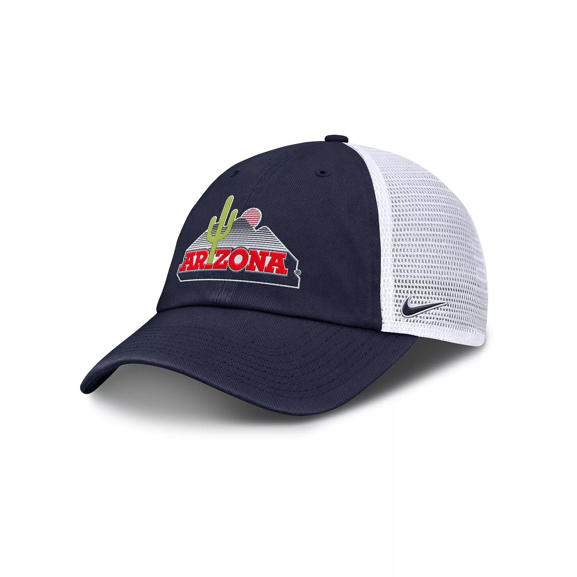 Men's Nike Navy/White Arizona Wildcats Statement Club Trucker Adjustable Hat, Size: Medium/Large, Blue Product Image