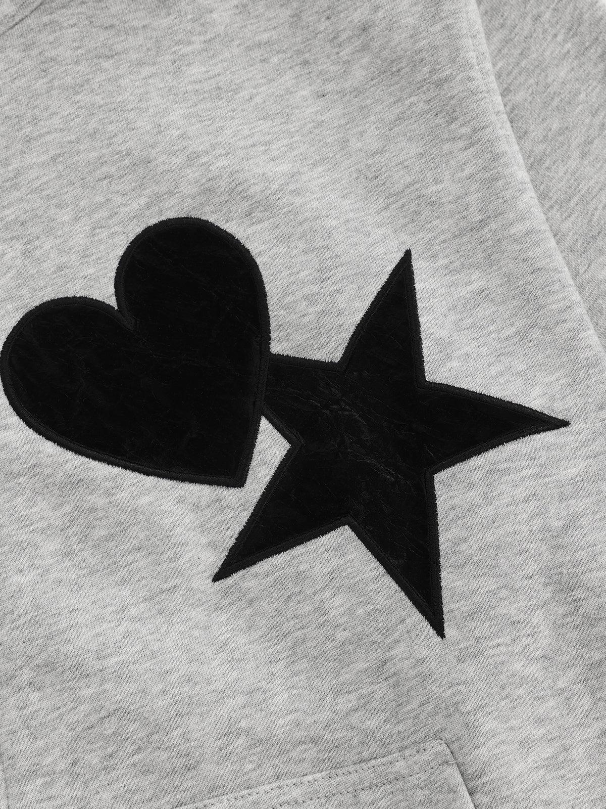 Aelfric Eden Star Applique Zip Up Hoodie Female Product Image