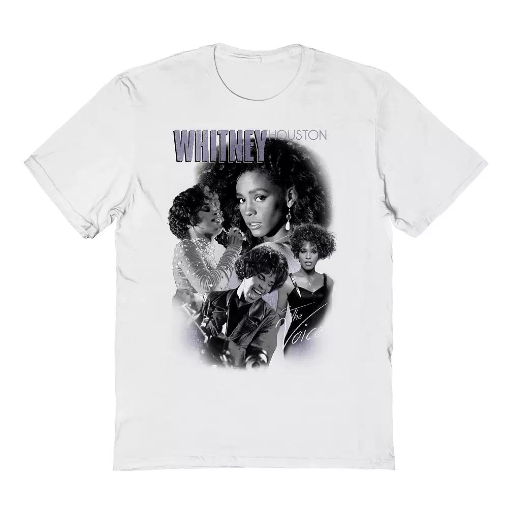 Men's The Voice Whitney Houston Graphic Tee, Size: Large, White Product Image