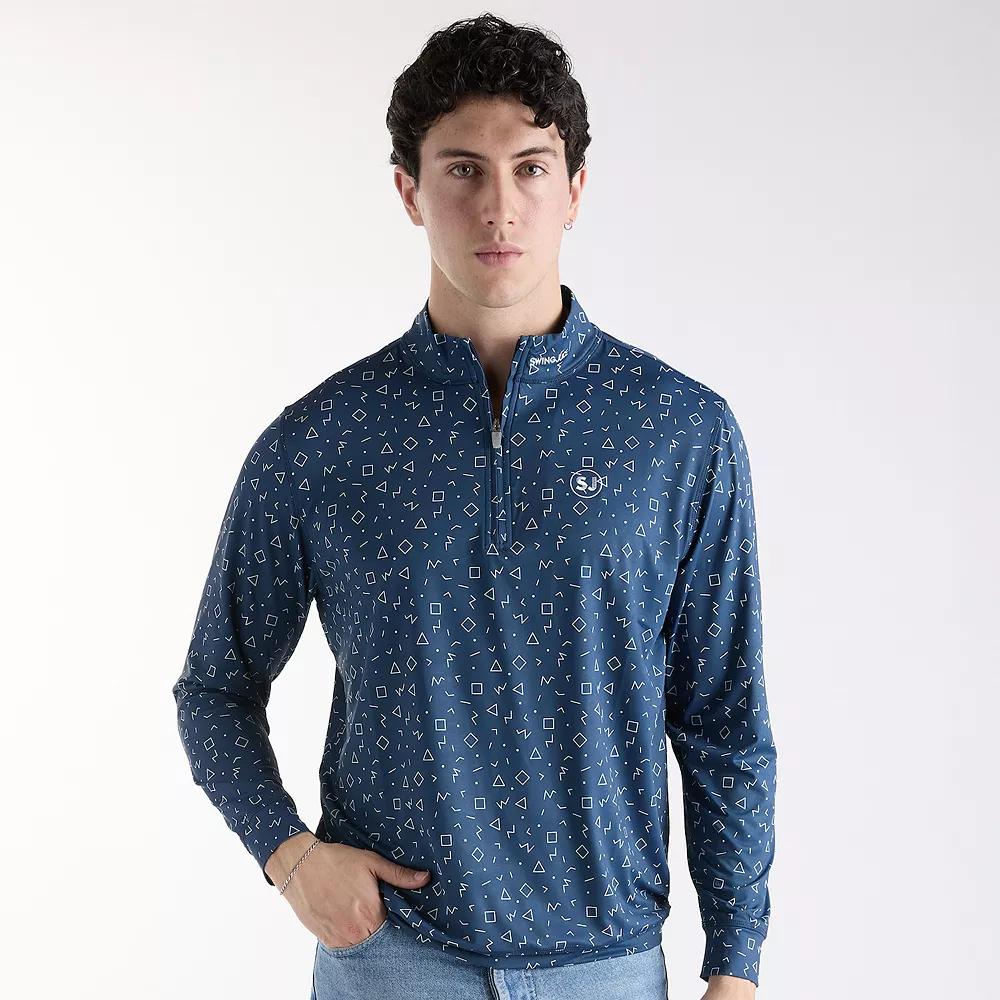 Men's SwingJuice Memphis Geometric Golf Quarter Zip Pullover,  Product Image