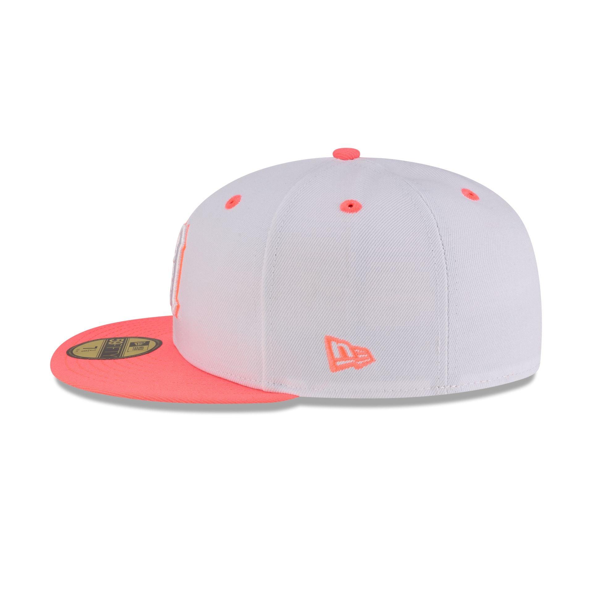Miami Hurricanes Chrome Pink 59FIFTY Fitted Hat Male Product Image
