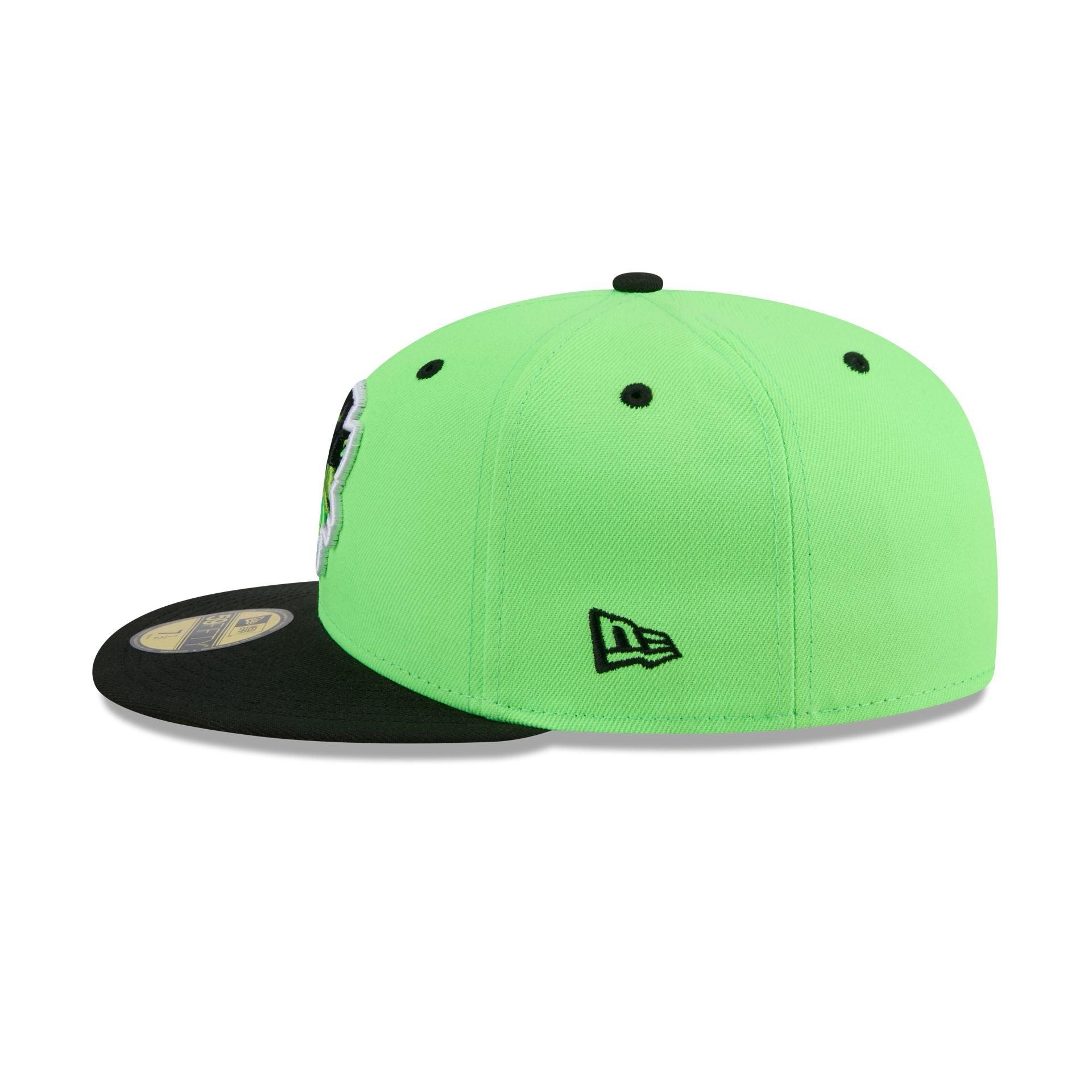 Erie SeaWolves Theme Night Green 59FIFTY Fitted Hat Male Product Image