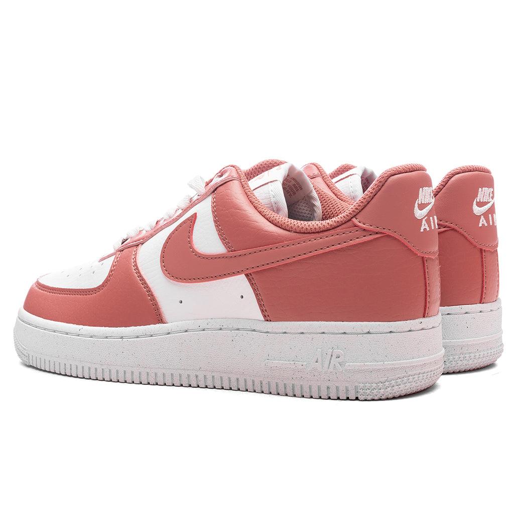 Women's Air Force 1 '07 Next Nature - White/Canyon Pink/Metallic Silver Female Product Image