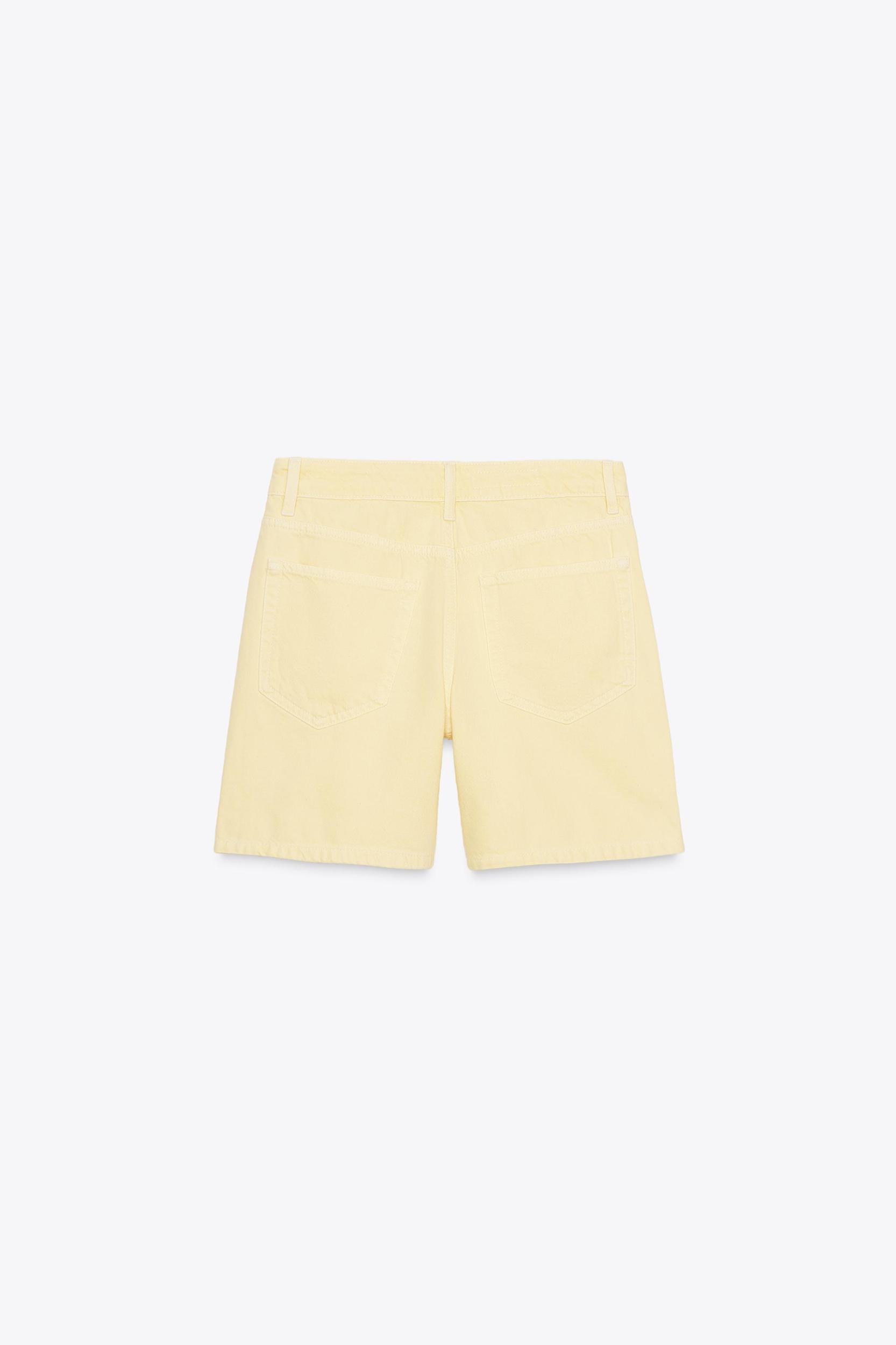 MID-RISE TRF DENIM SHORTS Product Image